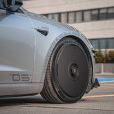 2024+ Tesla Model 3 Highland HALODISC 2 Ready-to-Paint (RTP) Wheel Covers (Set of 4) | HaloBlk
